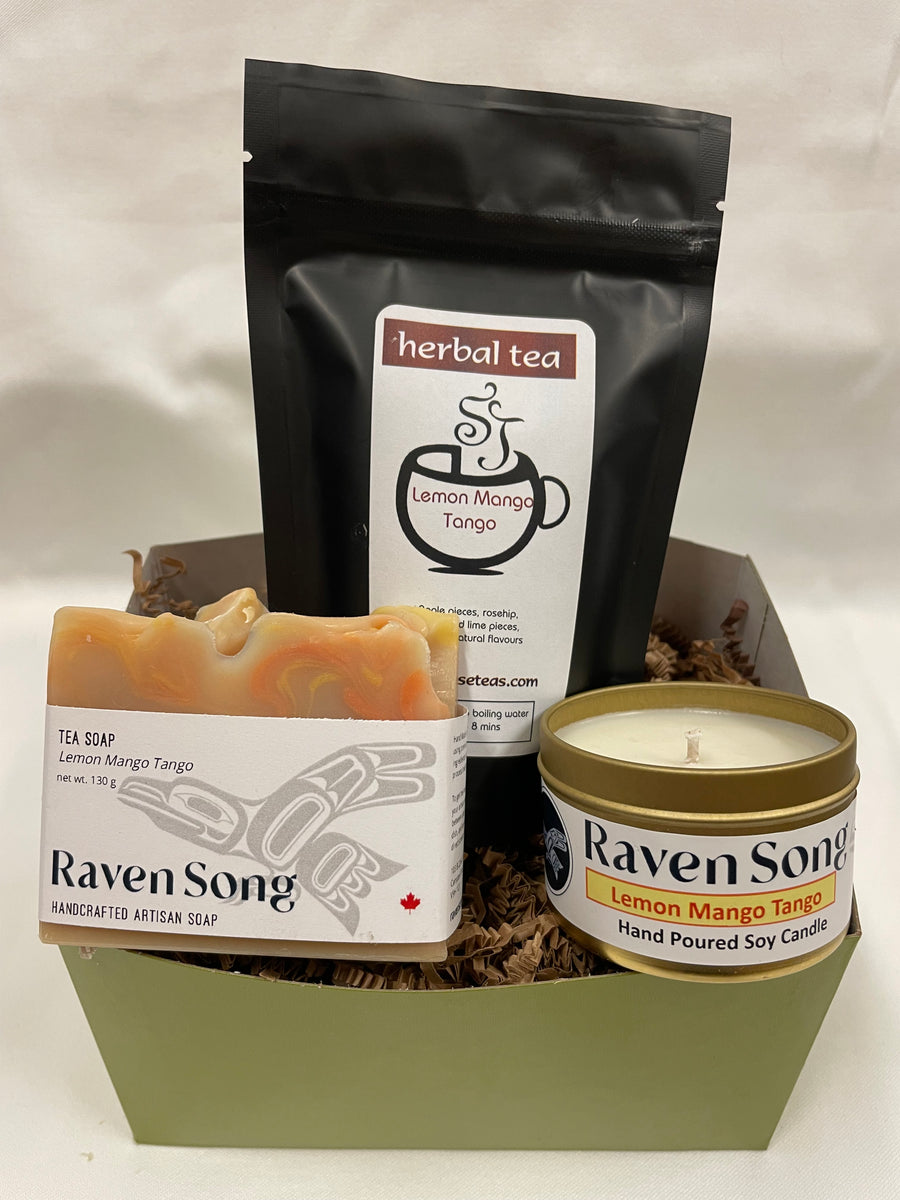 Tea, Soap and Candle Gift Basket