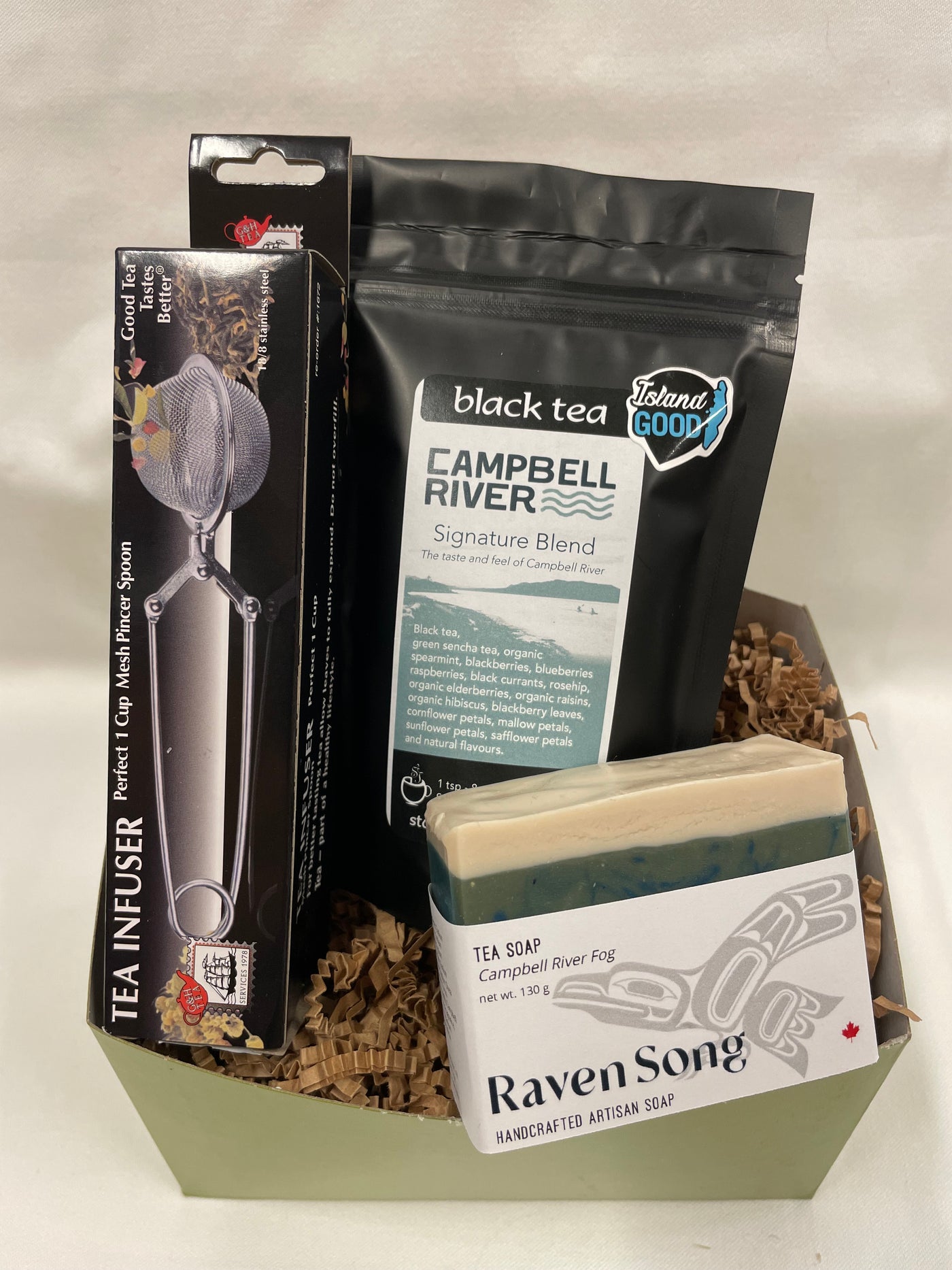 Tea and Soap Gift Basket