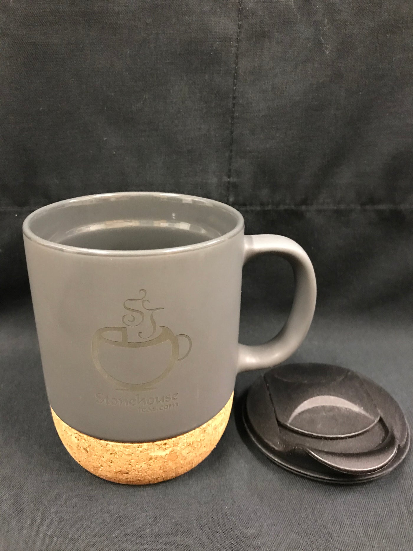 Ceramic Travel/Desk Mug - Grey