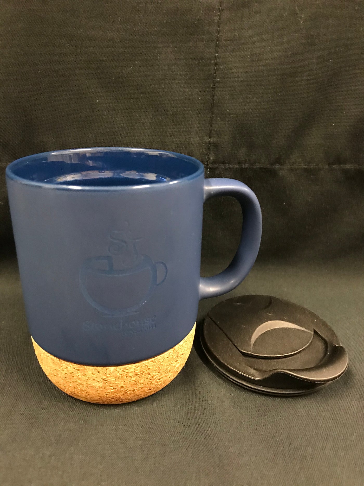 Ceramic Travel/Desk Mug - Blue