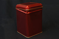 Tea Tin - red (for loose or bagged tea)